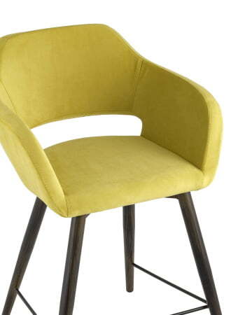 Стул полубарный Саймон велюр золотистый (Стул полубарный Саймон золотистый)