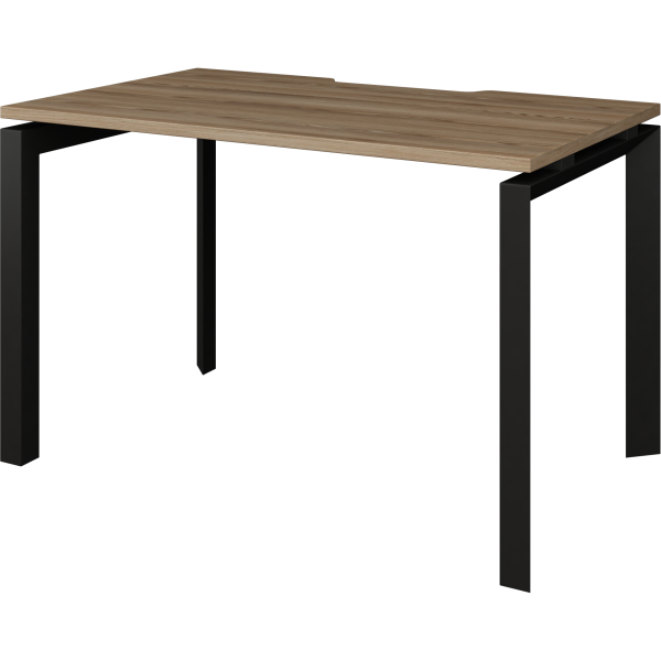 Стол на металлокаркасе Аргентум-МП НТМП.П-120 1200x730x750 (Дуб сафари/Антрацит)