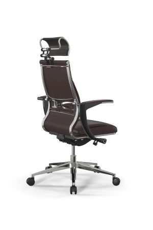 Кресло для руководителя Метта Samurai M3-11U - Infinity /Kc06/Wm06/U1mL-mL/H2cL-3D(M26.B32.G25.W03) (Темно-коричневый)