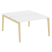 Рабочая станция на деревянных опорах Onix Wood OW.D.RS-2.3.8 1380x1635x750 (Тиквуд Светлый/Дуб Темный)