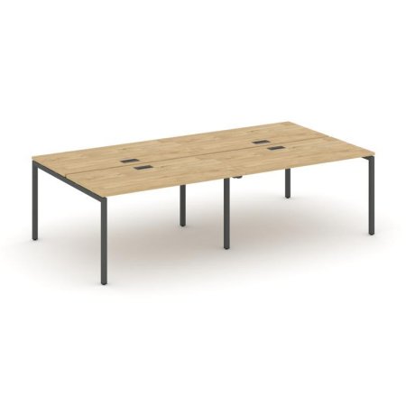 Рабочая станция 2-х сторонняя SN-4P.DRS-032 (2360х1232х750) (Тиквуд Светлый/Металл Антрацит)