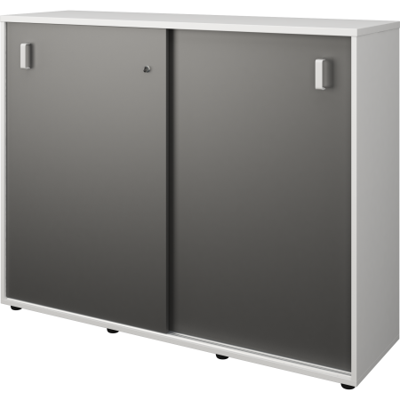 Тумба-купе Смарт СМТ-15.11К 1496x444x1175 (Белый/Графит)