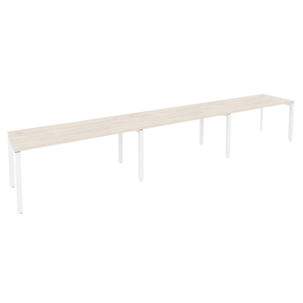 Рабочая станция на П-образном м/к Onix O.MP-RS-3.4.7 4740x720x750 (Денвер Светлый/Белый Металл)