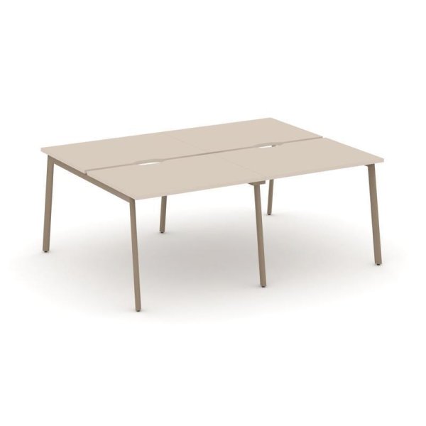 Рабочая станция 4 места ES.D.RS-4.1-VP (1960х1500х750) (Капучино/Металл Латте)