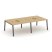 Рабочая станция 2-х сторонняя SN-6A.DRS-032 (2360х1232х750) (Тиквуд Светлый/Металл Антрацит)