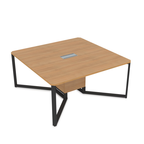 16СК.122 Стол-квадрат  (1200x1200x750) (Romano | Черный)