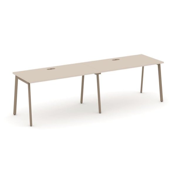Рабочая станция 2 места ES.RS-2.3-LP (2760х730х750) (Капучино/Металл Латте)