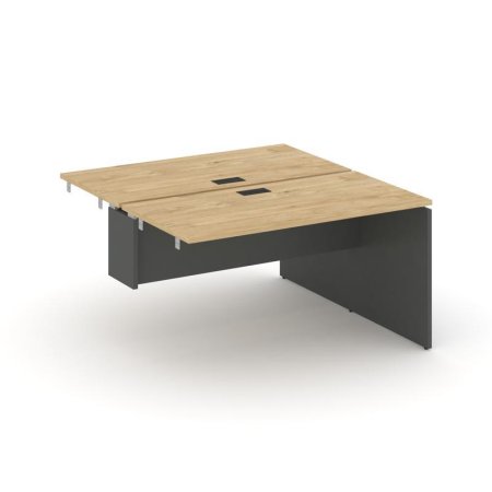 Стол-приставка к опорным элементам SN-D.DPRS-013 (1380х1432х750) (Тиквуд Светлый/Антрацит)