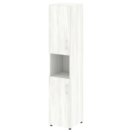 Шкаф высокий узкий нужен топ левый LT.SU 1.5 L 400x450x1990 (Снежная Патина)