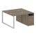 Рабочая станция Metal System Style БО.РС-СТП-2.1 1412x1475x750 (Дуб Наварра/Серый металл)
