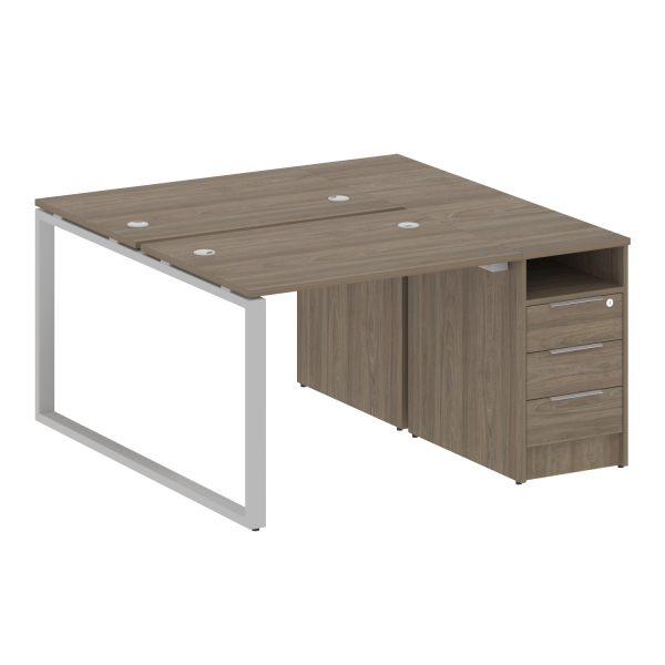 Рабочая станция Metal System Style БО.РС-СТП-2.1 1412x1475x750 (Вяз/Серый металл)