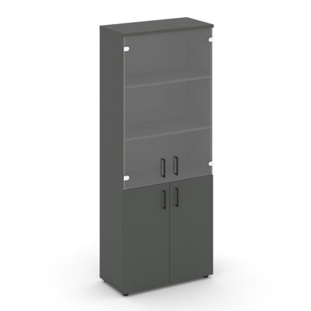 Шкаф высокий широкий SN.STS-102 (796х400х1982) (Антрацит/Прозрачный)