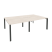 Рабочая станция на П-образном м/к Onix O.MP-D.RS-4.2.7 2360x1475x750 (Тиквуд Темный/Белый Металл)