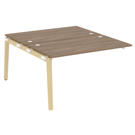 Наборный элемент рабочей станции на деревянных опорах Onix Wood OW.2.NRS-3.8 1380x1635x750 (Дуб Аризона/Дуб Светлый)