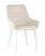 Стул Диана велюр кремовый ножки белые (Стул Диана кремовый)