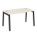 Стол руководителя на деревянных опорах Onix Wood Direct OW.SRR-3.8 1380x800x750 (Тиквуд Темный/Дуб Светлый)