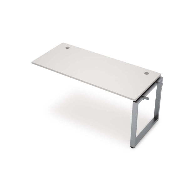 6МБС-О.6188 Линейная бенч-система, средний модуль (1200x800x750) (Белый/Алюминий матовый)