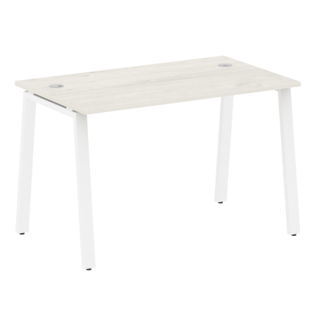 Стол письменный Metal System Style БА.СП-2 1200x720x750 (Дуб Наварра/Белый металл)