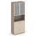 Шкаф высокий широкий ES.ST-1.4R (800х420х1977) (Латте/Капучино/Сатин матовый)