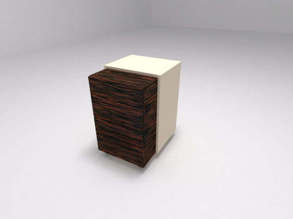 Тумба на колесиках Brix BR.00.35 410x560x650 (Бежевый (акрил))