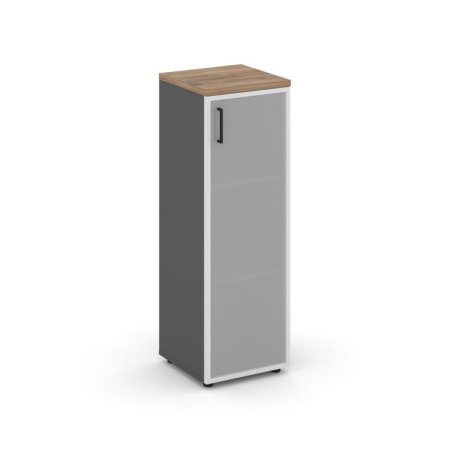 Шкаф средний узкий SN.STU.E-206(R) (400х400х1203) (Антрацит/Дуб Табак/Сатин)