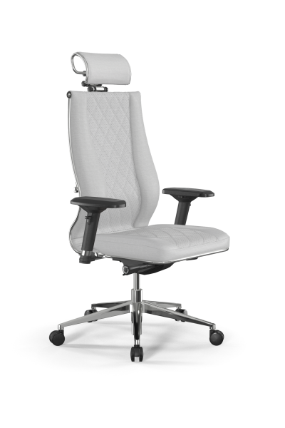 Кресло для руководителя Метта Samurai L2-18D - Infinity /Kc25/Wm33/D04P/H2cL-3D(M26.B32.G25.W03) (Белый)