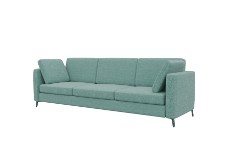 Диван трехместный BRS-3 (Forest 694/Металл Черный)