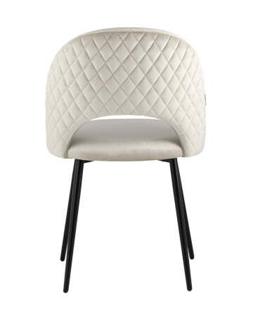Стул Меган велюр с ромбами бежевый (Стул Меган бежевый)