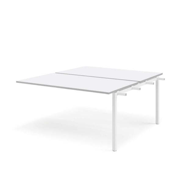 TOUR LIGHT Бенч-система 2 рабочих места 140143 (Белый/Белый металл)