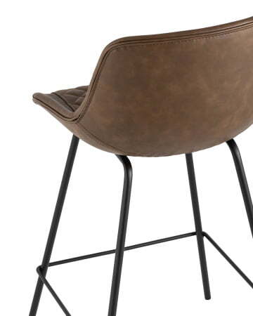 Стул полубарный TEXAS экокожа коричневый (Стул полубарный Texas коричневый)