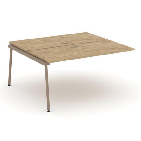 Двойной наборный элемент рабочей станциии ES.2.NRS-4-LK (1580х1500х750) (Тиквуд Светлый/Металл Латте)