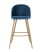 Стул барный Лион голубой велюр (Стул барный Лион голубой)