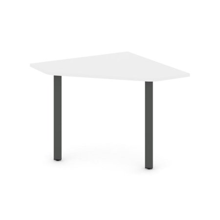 Угловой элемент переговорного стола SN-6.UPRG-001 (1180х1180х750) (Белый/Металл Антрацит)