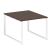 Переговорный стол 1 столешница Metal System Style БО.ПРГ-1.1 1000x1235x750 (Дуб Наварра/Серый металл)