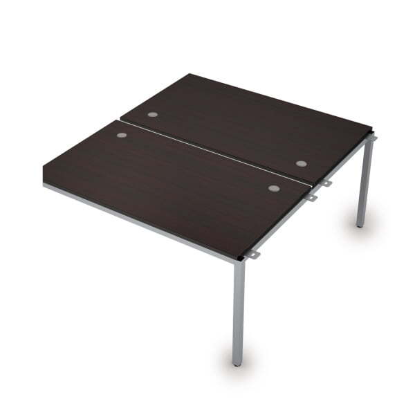 6МБС.289 Сдвоенные бенч-системы, средний модуль (1400x1635x750) (Венге/Алюминий матовый)