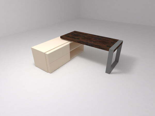 Стол для опорной тумбы Brix BR.00.12 1800x800x750 (Бежевый (акрил)Серый)