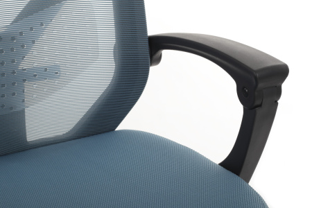 Офисное кресло Oliver RCH W-203AC Черный пластик | Синий (Синий | Черный)