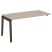 Наборный элемент рабочей станции на деревянных опорах Onix Wood OW.1.NRS-4.8 1580x800x750 (Тиквуд Светлый/Дуб Темный)