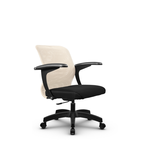 Кресло для руководителя Метта SU-M-4/подл.160/осн.005 (Черный | Бежевый)
