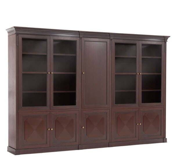 Шкаф комбинированный 2 двери L347 106 510.503.510/601.601.602 WAL 3470х500х2340 (Орех Танганьика)