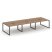 Рабочая станция 2-х сторонняя SN-6O.DRS-083 (4140х1632х750) (Тиквуд Светлый/Металл Антрацит)