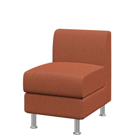 Диван Домино. Модуль 1-местный. (Модуль 1-местный sweet_orange)