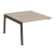 Наборный элемент рабочей станции на деревянных опорах Onix Wood OW.2.NRS-2.7 1180x1475x750 (Тиквуд Светлый/Дуб Темный)