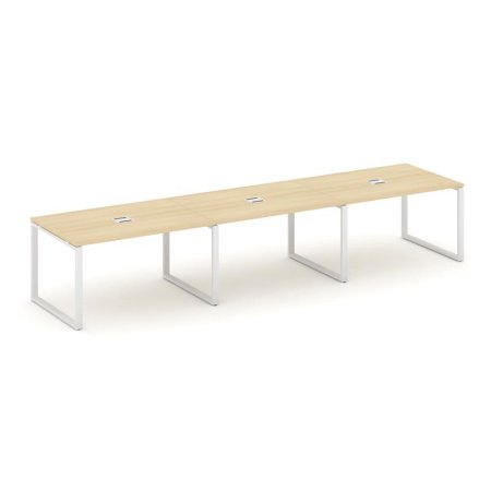 Стол переговорный SN-6O.SPRG-024 (4740х980х750) (Акация Лорка/Металл Белый)