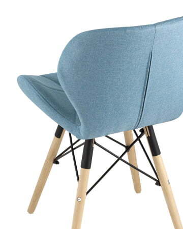 Стул Бон рогожка голубой (Стул Бон голубой)