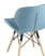 Стул Бон рогожка голубой (Стул Бон голубой)