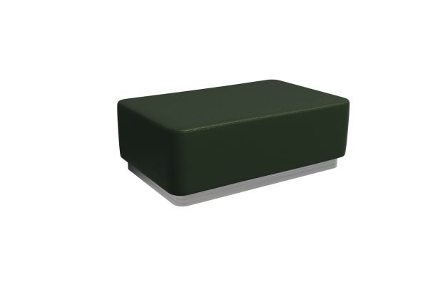 Пуфик PV-6 (Latte Lux 412/Серебро)