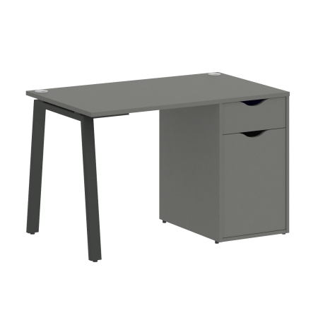 Стол письменный VR.SP-3-118.1.A 1180x720x750 (Металлик/Антрацит Металл)