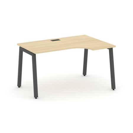 Стол рабочий эргономичный SN-5A.SPA-012(R) (1580х700/980х750) (Акация Лорка/Металл Антрацит)