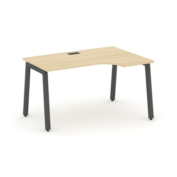 Стол рабочий эргономичный SN-5A.SPA-001(R) (1380х600/980х750) (Акация Лорка/Металл Антрацит)
